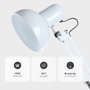 GSC Evolution Flexo de bureau avec clip E27 40W - Blanc