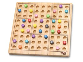 Cayro - Jeu Sudoku en caisse métallique - 81 pièces - Dimensions : 18 x 18 x 1.2 cm - Langue du jeu : Espagnol