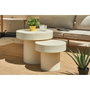 Home ESPRIT Jeu de 2 tables Blanc 60 x 60 x 50 cm