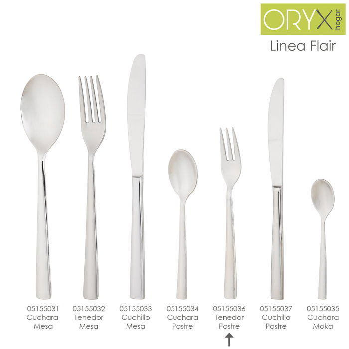ORYX Fourchette dessert Flair 159 mm en acier 18/10 ORYX Fourchette dessert Flair 159 mm en acier 18/10