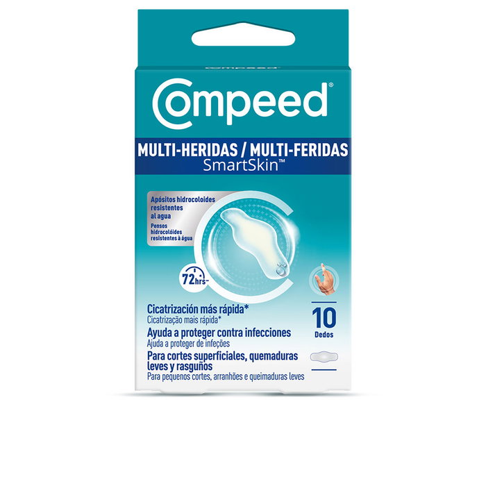 Compeed SmartSkin Pansements Hydrocolloïdes Imperméables pour les Doigts, 10 unités Compeed SmartSkin Pansements Hydrocolloïdes Imperméables pour les Doigts, 10 unités