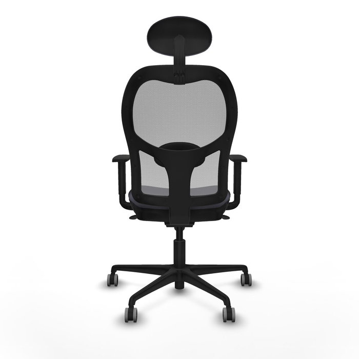 Piqueras y Crespo Chaise de Bureau 1D036G1 Gris foncé avec Appui-tête