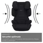 Cybex Siège Auto Rehausseur Solution X i-Fix de 3 à 12 ans (15-50 kg, 100-150 cm) - Noir - Conforme R129/03 - Inclinaison 3 Positions