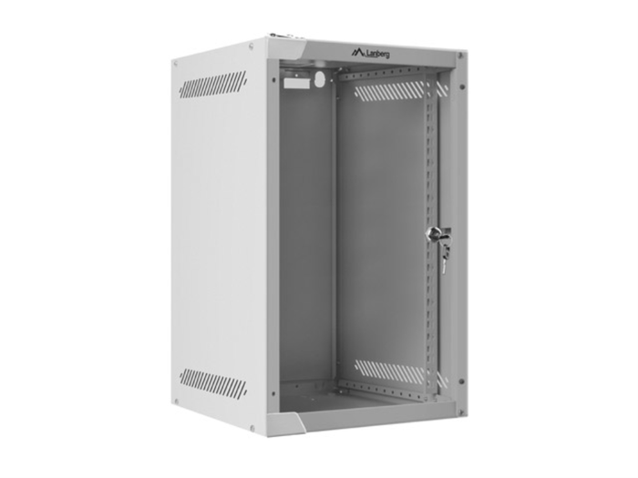 Lanberg Armario mural 10 pouces 9U 280x310 mm gris