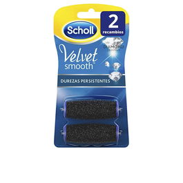 Scholl Lime Électrique Velvet Smooth pour Callosités Persistantes Recharge, Lot de 2 Unités, Pieds Lisses