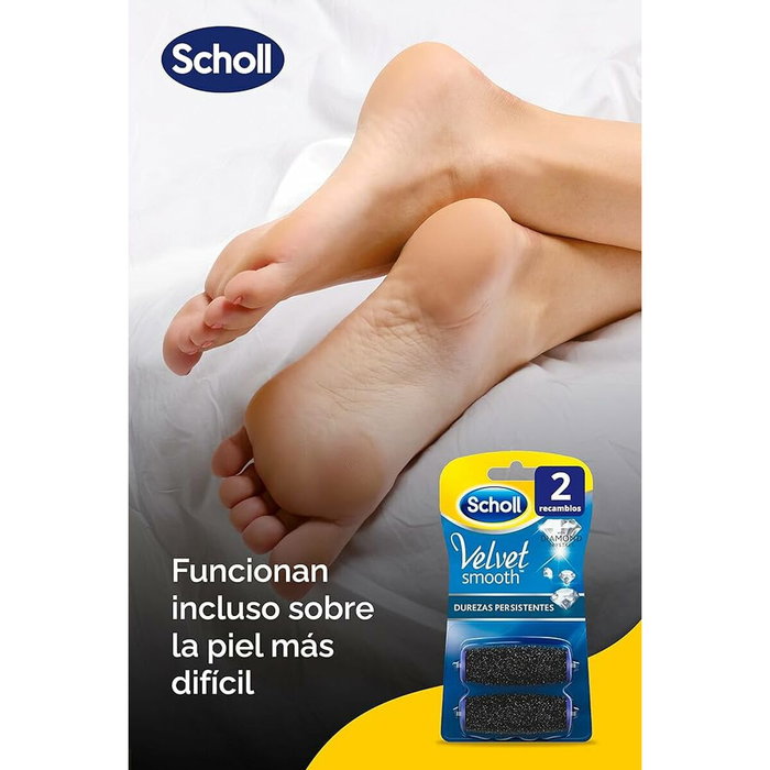 Scholl Velvet Smooth Recharge pour callosités persistantes, 2 unités