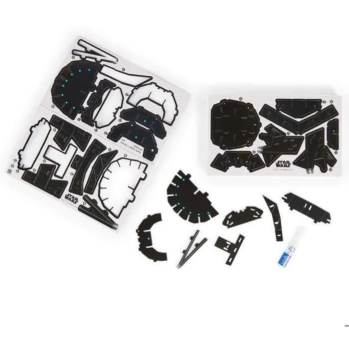 Spin Master Puzzle 4D Build - Star Wars Casque de Dark Vador Modèle 3D à Assembler, Figurine de Collection