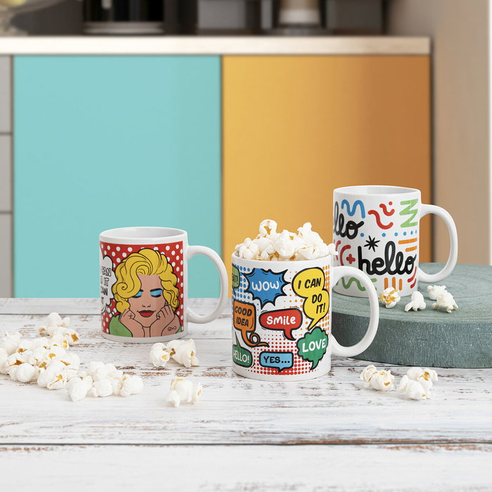 Quid Mug Céramique Comic 33 cL (12 Unités)