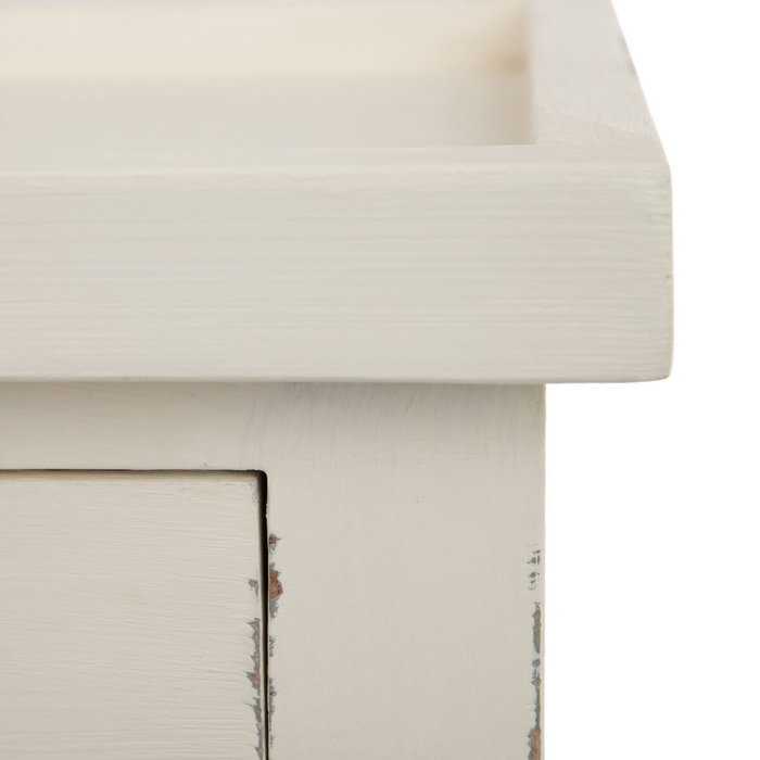 BigBuy Home Table d'appoint Blanc 72 x 47 x 77 cm BigBuy Home Table d'appoint Blanc 72 x 47 x 77 cm