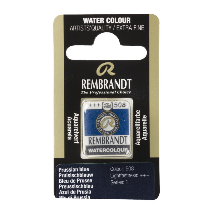 Rembrandt Aquarelle en pastille Bleu de Prusse 508 Rembrandt Aquarelle en pastille Bleu de Prusse 508