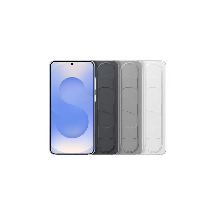 Samsung Coque officielle pour Galaxy S25 Plus, Noir, Fonction Support et Lanière intégrée, Protection contre Chocs, Fabrication Éco-responsable