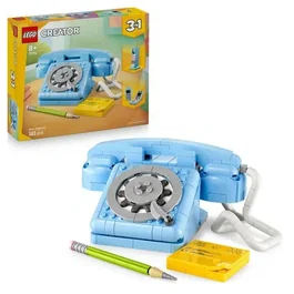 LEGO Creator 3-en-1 31174 Le Téléphone Rétro - Jeu de Construction avec 383 Pièces pour Enfants Dès 8 Ans - Jouet Éducatif Vintage 3 Modèles Transformables