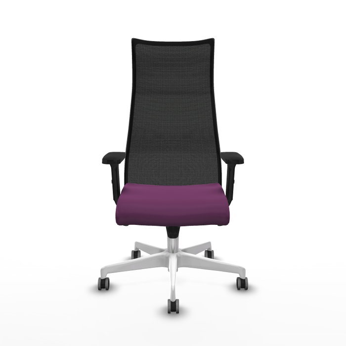 Piqueras y Crespo Chaise de Bureau Albacete Violet et Noir