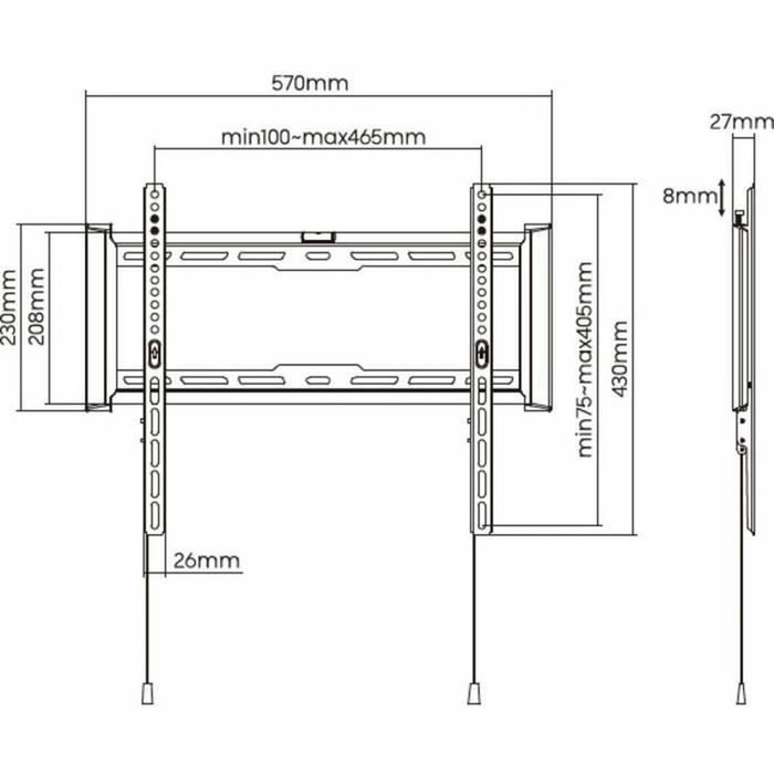 Stell Support TV fixe SLIM SHO 7200 Stell Support TV fixe SLIM SHO 7200