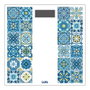 Laica Balance de Salle de Bain Électronique Rechargeable Cristal Trempé 180 kg Bleu USB