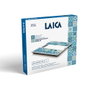 Laica Balance de Salle de Bain Électronique Rechargeable Cristal Trempé 180 kg Bleu USB