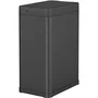 Kitchen Move - SILVERLAKE - Poubelle de cuisine automatique 70L avec ouverture papillon, capteur infrarouge, alimentation USB/piles, acier inoxydable noir mat - 42,4 x 26,9 x 67 cm