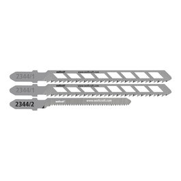 Wolfcraft Lot de 3 lames de scie sauteuse HCS, tige en T, pour plaques de plâtre