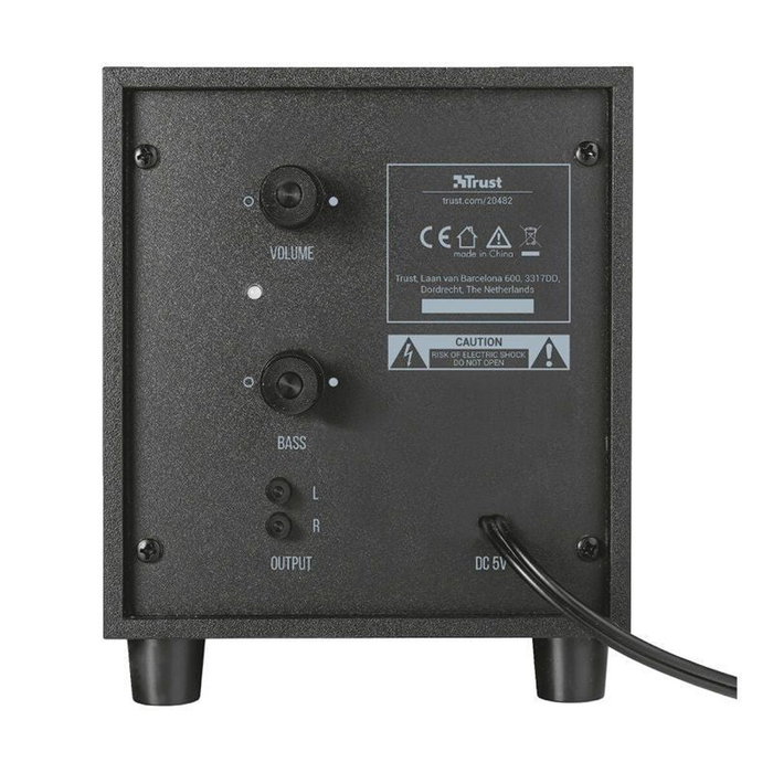 Haut-parleurs de PC Trust Avora 2.1 Noir