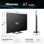 TV intelligente Hisense 55A7Q 55" 4K Ultra HD LED HDR D-LED QLED