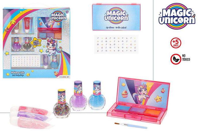 Color Baby Set Maquillage Unicornio Con Stickers Uñas