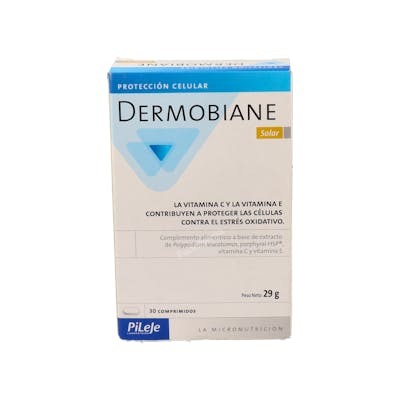 PILEJE Dermobiane Solar 30 comprimés Protection cellulaire antioxydant PILEJE Dermobiane Solar 30 comprimés Protection cellulaire antioxydant