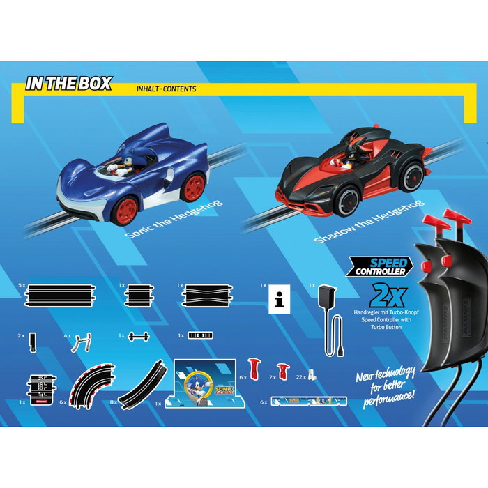 Carrera GO!!! Sonic the Hedgehog 4.9 avec voitures Sonic et Shadow