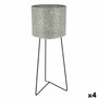 Vinthera Pot de fleurs avec support Moa Vert Métal, Lot de 4 unités