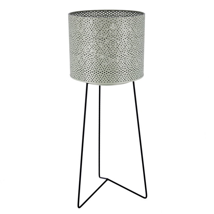 Vinthera Pot de fleurs avec support Moa Vert Métal, Lot de 4 unités