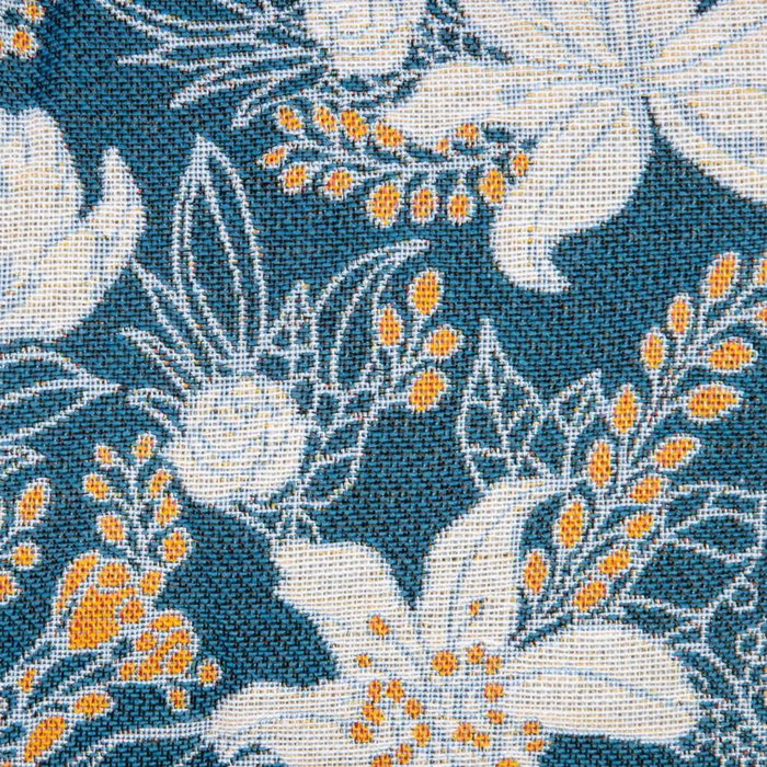 BigBuy Home Coussin Bleu Fleurs 50 x 10 x 30 cm
