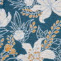 BigBuy Home Coussin Bleu Fleurs 50 x 10 x 30 cm