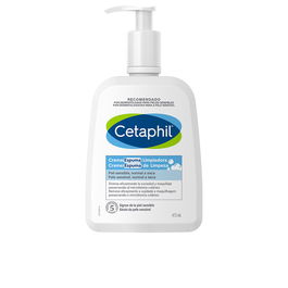 Cetaphil Crème Moussante Nettoyante Visage - Élimine Impuretés, Sébum, Maquillage, Préserve Hydratation - 473 ml