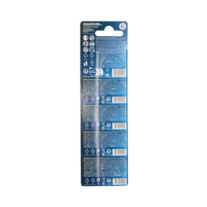Philips Blister 5 Pilas bouton litio CR2032