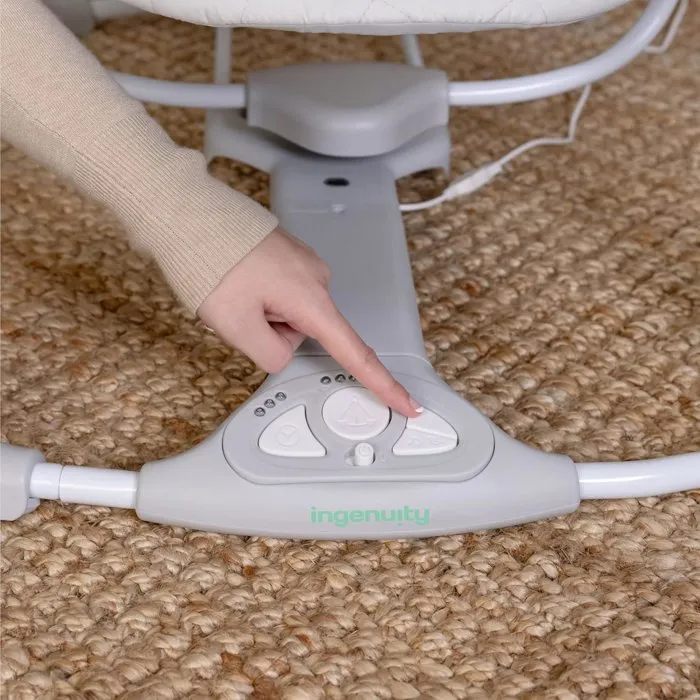 Ingenuity Balancelle Portable Cozy Spot avec Arc d'Activités en Bois Amovible
