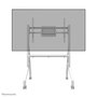 Neomounts FL50-525WH1 Support au sol mobile pour écran plat/tactile 55 à 86", 4 roues à blocage, étagère multimédia incluse, réglable en hauteur, blanc