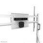 Neomounts FL50-525WH1 Support au sol mobile pour écran plat/tactile 55 à 86", 4 roues à blocage, étagère multimédia incluse, réglable en hauteur, blanc
