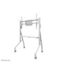 Neomounts FL50-525WH1 Support au sol mobile pour écran plat/tactile 55 à 86", 4 roues à blocage, étagère multimédia incluse, réglable en hauteur, blanc