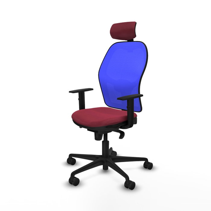Chaise de Bureau avec Appui-tête Piqueras y Crespo 1D036N2 Bordeaux