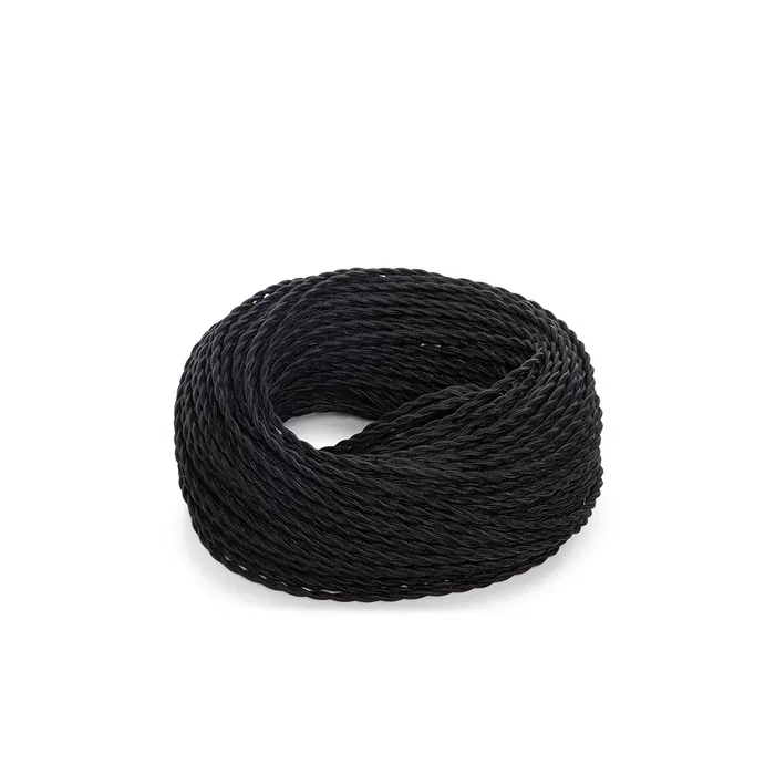 Cable Trenzado 2x0,75 x 1M Negro
