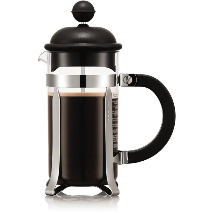 Bodum Cafetière à piston 3 tasses 0.35 L en Tritan avec armature inox Bodum Cafetière à piston 3 tasses 0.35 L en Tritan avec armature inox