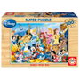 EDUCA BORRAS Puzzle Le Monde Merveilleux de Disney en Bois 100 Pièces - Taille: 36 x 26 cm