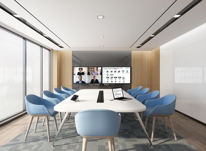 Yealink MeetingBar A30 - Barre de collaboration vidéo tout-en-un certifiée Teams & Zoom - Caméra 8MP grand angle 120°, AI, micros MEMS, Android 9.0, Wi-Fi, Bluetooth, HDMI Yealink MeetingBar A30 - Barre de collaboration vidéo tout-en-un certifiée Teams & Zoom - Caméra 8MP grand angle 120°, AI, micros MEMS, Android 9.0, Wi-Fi, Bluetooth, HDMI