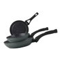 Fagor STIM - Set de 3 poêles en aluminium forgé Ø18/22/26 cm, antiadhésif Xylan Plus, compatibles induction