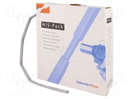 HELLERMANNTYTON Tuyau thermorétractable 6,4mm gris 5m
