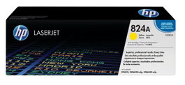 HP 824A - Cartouche de toner LaserJet authentique - Jaune - Rendement approximatif de 21000 pages