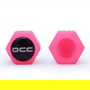Occ Sport OCCLEV003 Bouchons De Valve Led Rose Fluorescents 4 Unités