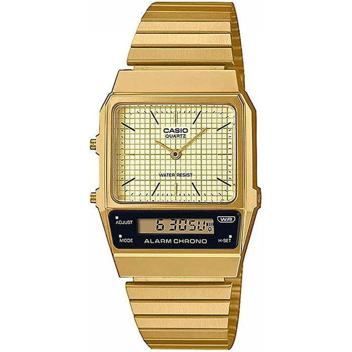 Montre Unisexe Casio EDGY COLLECTION RETRO DIAL - GOLD (Ø 40 mm) Montre Unisexe Casio EDGY COLLECTION RETRO DIAL - GOLD (Ø 40 mm)