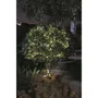 Smart Garden - Guirlande solaire extérieure Luciole, 100 LEDs blanc froid, 11.9 mètres, métal, éclairage automatique pour jardin et pergola
