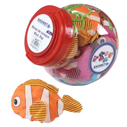 Ekomet Expositor de sacs de courses Mod.Pez 15 unités Ekomet Expositor de sacs de courses Mod.Pez 15 unités