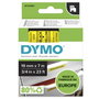 Dymo Ruban d'étiquetage D1 19mm x 7m Noir sur Jaune 45808